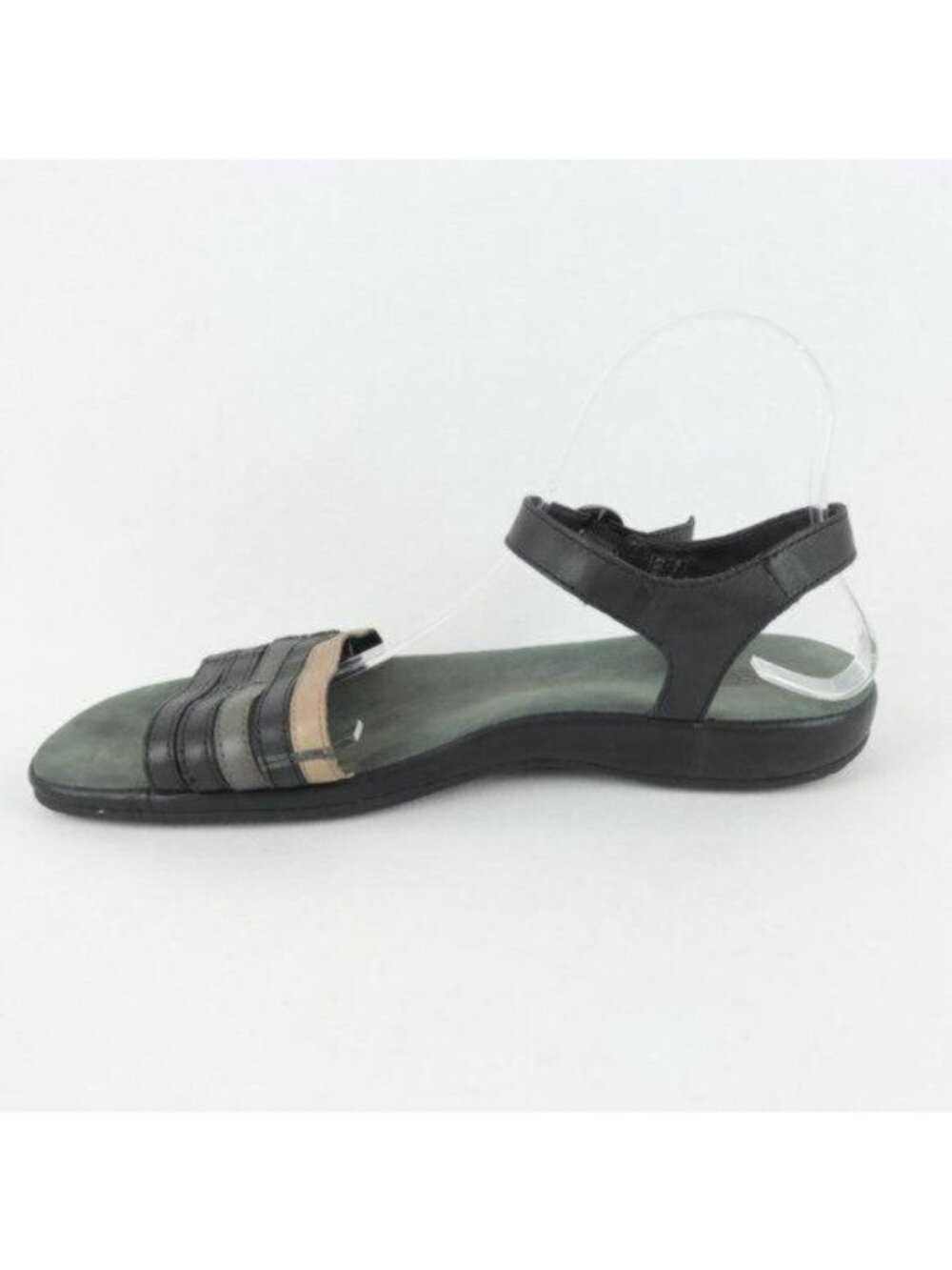 Keen Emerald City Women' Size 11 Black Leather Quarter Strap Flat Sandals - Picture 8 of 10